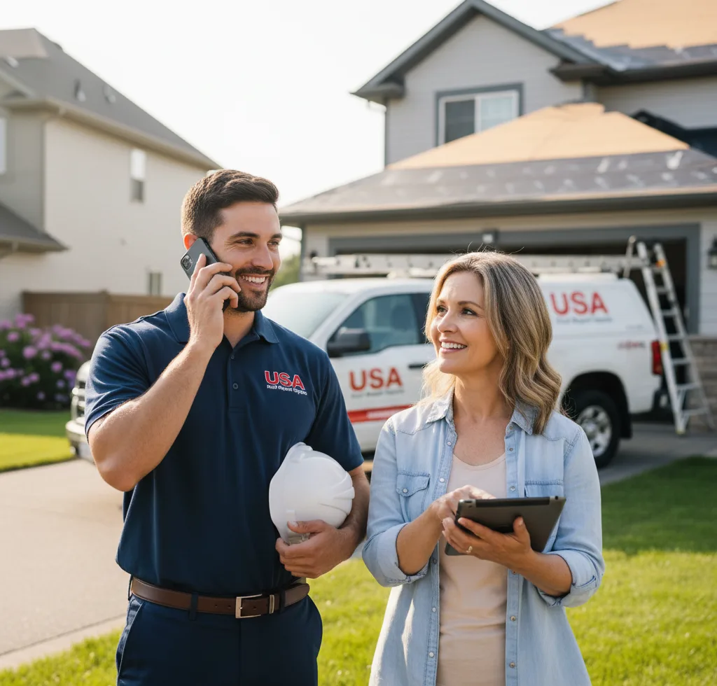 USA Roof Repair Experts customer support in Akron